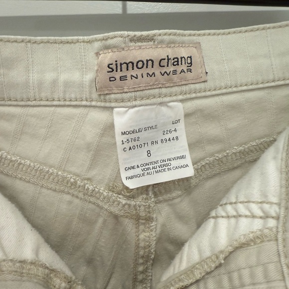 Lined beige denim pants - Picture 5 of 5